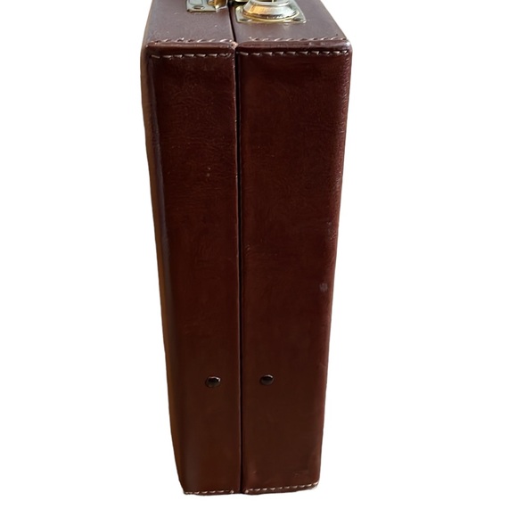 Vintage Sebco Briefcase Attaché Case Brown with Lock - Picture 10 of 17